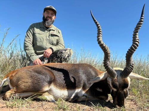 Sam with a great Argentina blackbuck