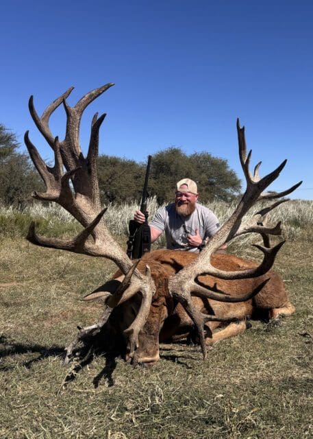 Hunting red stags in Argentina