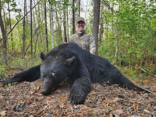 Troy Mannella with his Alberta spring bear