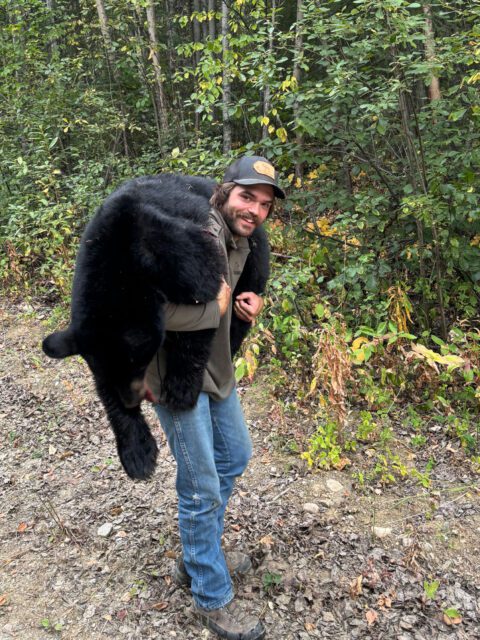 Alex with a BC black bear