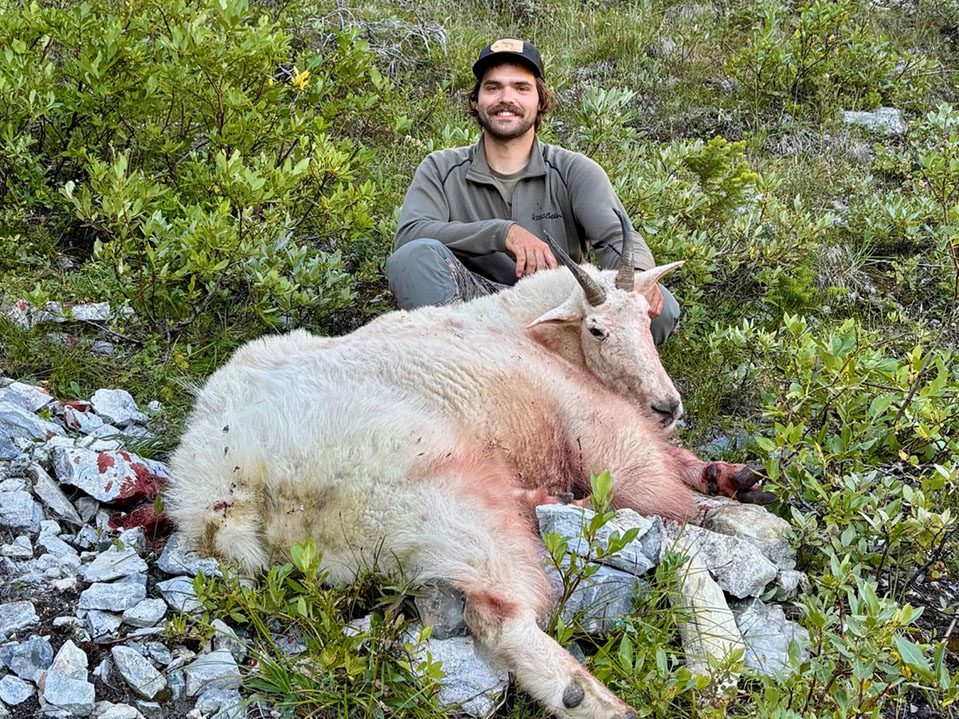 Alex with a nice BC mountain goat.