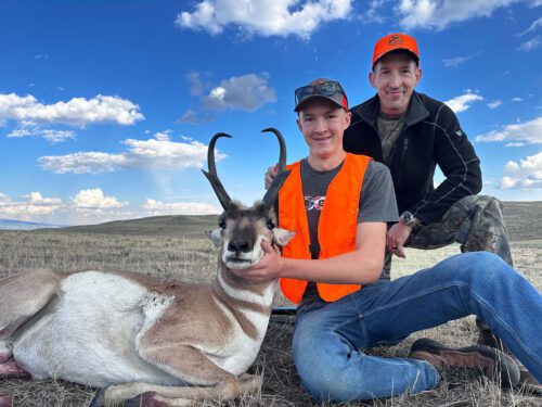 Walter's son with his first antelope. » Outdoors International Walter's son with his first antelope.