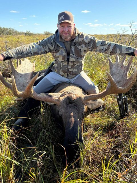 Josh's brother with his bull.