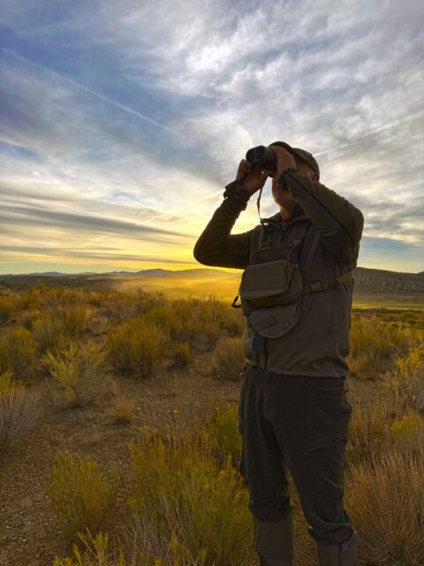 Nate glassing for elk in Colorado.