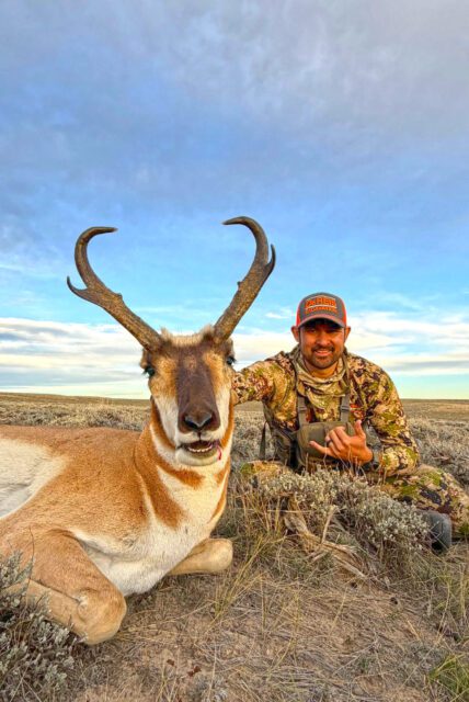 Aaron with a great Wyoming antelope.