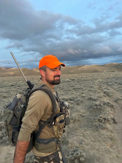 Hunting antelope in Wyoming.