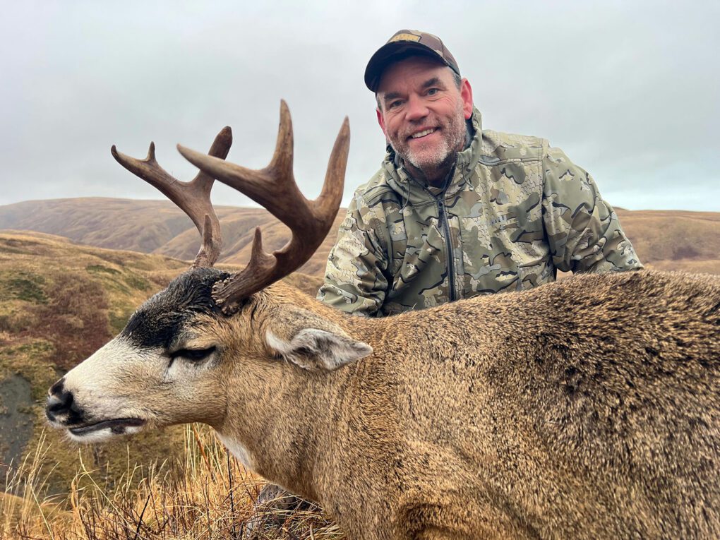 Mike with a beautiful Sitka blacktail.