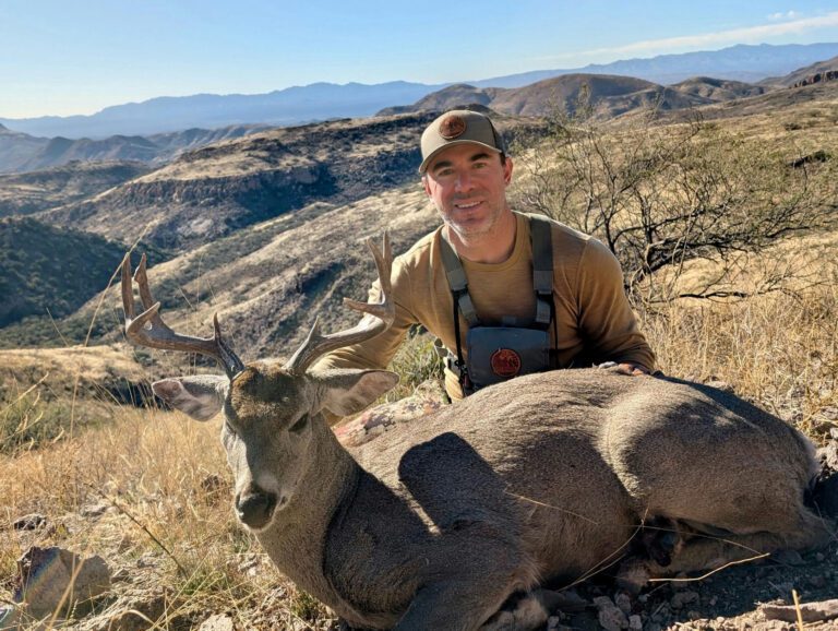 An incredible Sonora, Mexico Coues deer taken by one of our hunters.