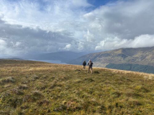 Clifford Howard — two hikers on Scottish highland ridge (Scotland, 2026)